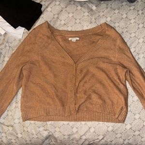 Button up Cropped Sweater